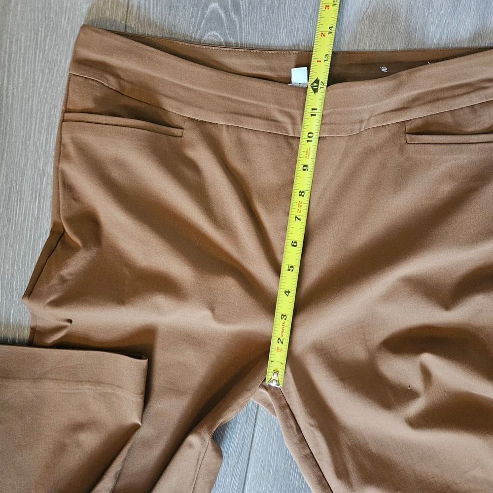 Chico's Women Brown Pull On Stretch Pants Size 2.5R US 14R Rayon Blend Trousers - Picture 7 of 7